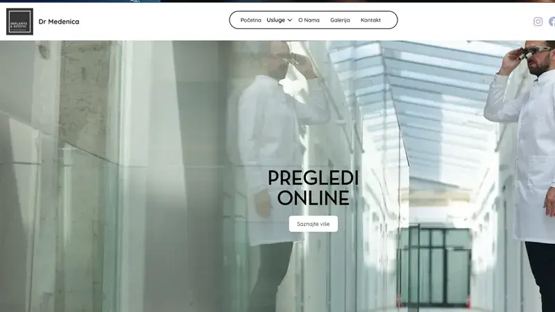 Dr Medenica - Izrada web sajtova Novi Sad - primer radova