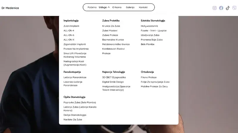 Dr Medenica - Izrada web sajtova Novi Sad - primer radova