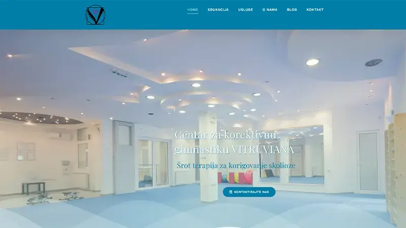 Korektivna gimnastika - Izrada web sajtova Novi Sad - primer radova