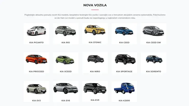 MTL KIA - Izrada web sajtova Novi Sad - primer radova
