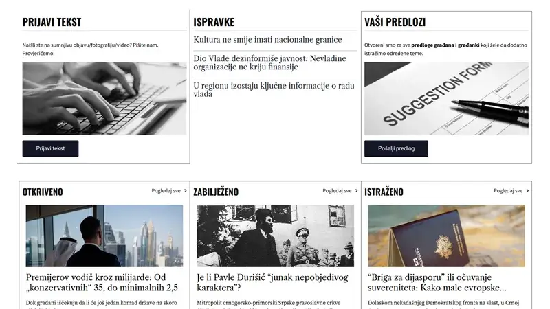 Raskrinkavanje - Izrada web sajtova Novi Sad - primer radova
