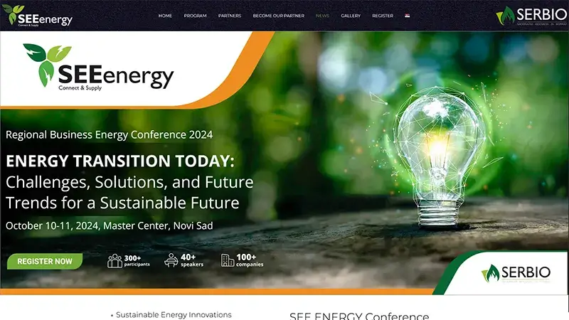 Serbio SEE Energy - Izrada web sajtova Novi Sad - primer radova